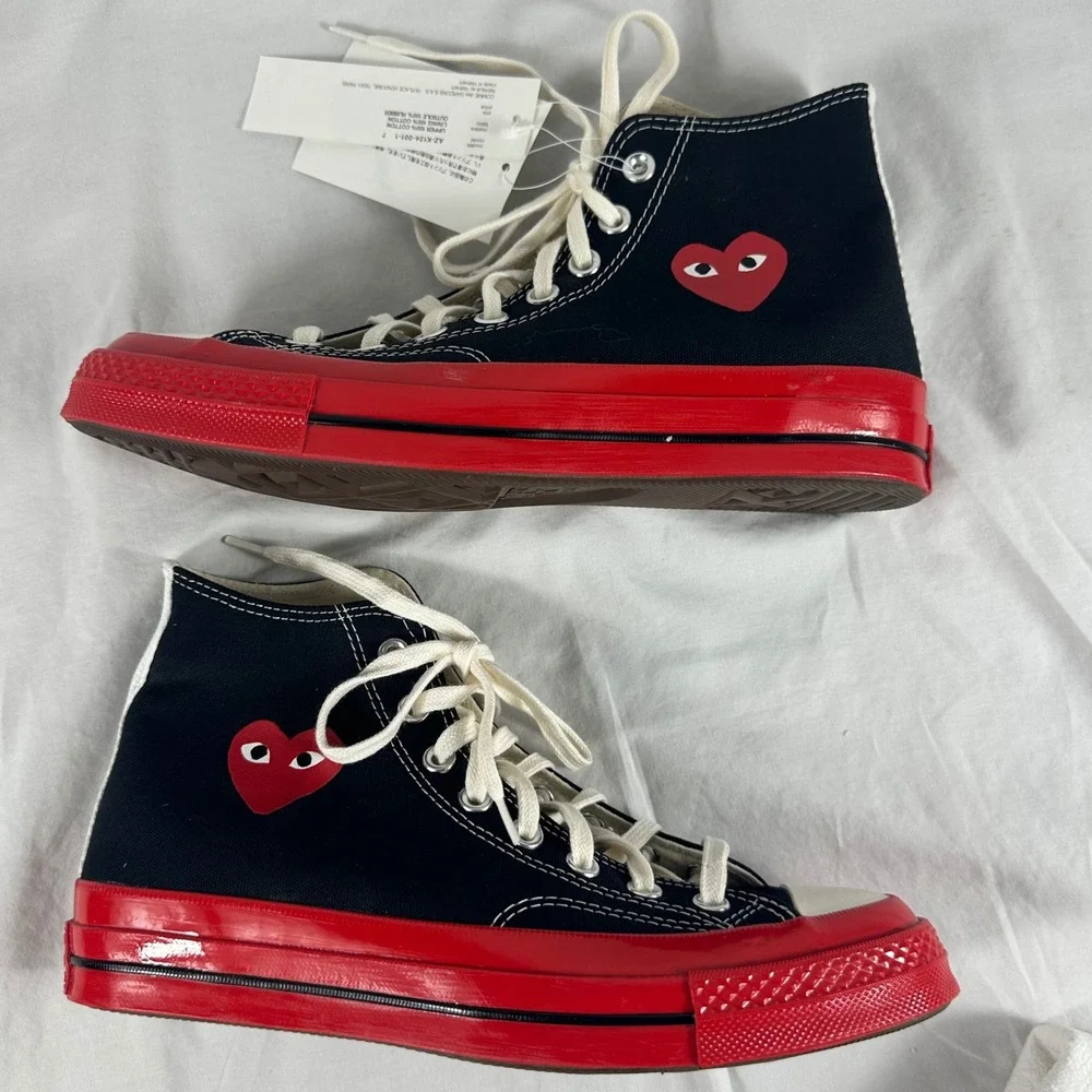 Converse CDG Chuck Taylor All Star 70 Hi Comme des Gracons Play A01793C 7/9